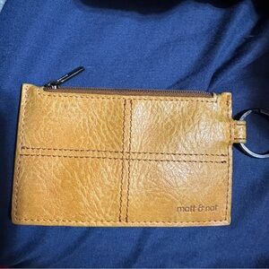 Matt & Nat zippered coin purse with keyring
